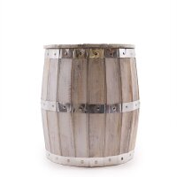 Fasstisch Hocker Holz Alabasia Metall H: 38 cm klein...