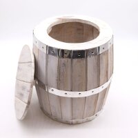 Fasstisch Hocker Holz Alabasia Metall H: 38 cm klein...