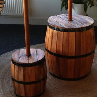 Beistelltisch Fass Sonnenschirmständer 60 cm außen Handarbeit