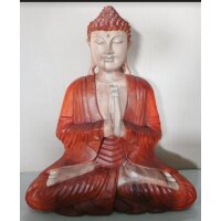Buddha Statue Anjali Mudra 30 cm Suarholz handgeschnitzt...
