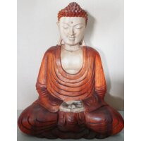 Buddha Figur 40cm Suarholz Dhyana Mudra handgeschnitzt...