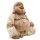 Statue Lachender Buddha 50 cm Handarbeit Suarholz getüncht