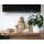 Statue Lachender Buddha 50 cm Handarbeit Suarholz getüncht