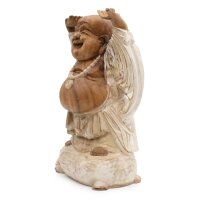 Statue Buddha Suarholz 40 cm getüncht Deko...
