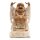 Statue Buddha Suarholz 40 cm getüncht Deko Handgeschnitzt