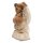 Statue Buddha Suarholz 40 cm getüncht Deko Handgeschnitzt