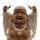 Statue Buddha Suarholz 40 cm getüncht Deko Handgeschnitzt