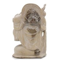 Staute Buddha Suarholz 30 cm getüncht Deko...