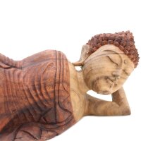 Statue Deko Buddha 50 cm Nirvana Mudra Suarholz Handarbeit