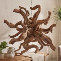 Hängedeko Teak Wurzelholz B: 40 cm Handarbeit Unikat