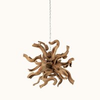 Hängedeko Teak Wurzelholz B: 40 cm Handarbeit Unikat