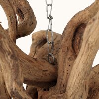 Hängedeko Teak Wurzelholz B: 40 cm Handarbeit Unikat