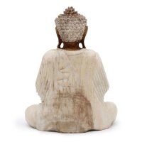 Figur Buddha 30 cm Vitarka Mudra Suarholz Handarbeit Deko