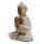 Statue Figur Buddha Suarholz 30 cm Anjali Mudra Handarbeit