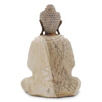 Statue Deko Buddha Suarholz 40cm hoch Anjali Mudra Handarbeit