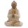 Statue Deko Buddha Suarholz 40cm hoch Anjali Mudra Handarbeit