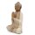 Statue Deko Buddha Suarholz 40cm hoch Anjali Mudra Handarbeit