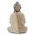 Statue Deko Buddha Suarholz 40cm hoch Anjali Mudra Handarbeit