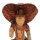 Statue Figur Suarholz 50cm Shiva mit Kobra Handgeschnitzt Deko
