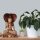 Statue Figur Suarholz 50cm Shiva mit Kobra Handgeschnitzt Deko