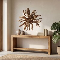 Hängedeko Teak Wurzelholz B: 50 cm Unikat Handarbeit
