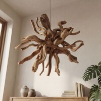 Hängedeko Teak Wurzelholz B: 50 cm Unikat Handarbeit