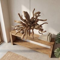 Hängedeko Teak Wurzelholz B: 50 cm Unikat Handarbeit