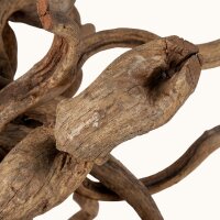 Hängedeko Teak Wurzelholz B: 50 cm Unikat Handarbeit