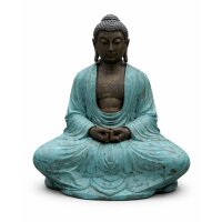 Gartenstatue Thai Buddha 96 cm hoch Faserzement Handarbeit