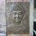 Wandbild Buddha 100 x 70 cm Handarbeit Faserzement in Gold