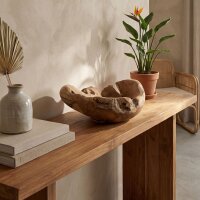 Dekoschale massives Wurzelholz Teak Unikat Handarbeit Java