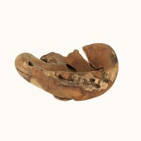 Dekoschale massives Wurzelholz Teak Unikat Handarbeit Java