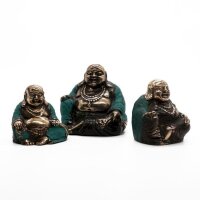 Statuen Set Glücklicher Buddha 3 Stück aus...