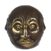Dekofigur Buddha 4 Gesichter 6 cm Messing Handarbeit Feng Shui