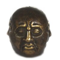 Dekostatue Buddha viergesichtig 5 cm Messing Feng Shui