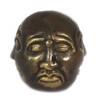Dekostatue Buddha viergesichtig 5 cm Messing Feng Shui