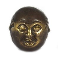Figur Buddha 4 Gesichter 4,5 cm Handarbeit Messing Feng Shui