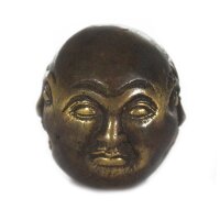 Figur Buddha 4 Gesichter 4,5 cm Handarbeit Messing Feng Shui