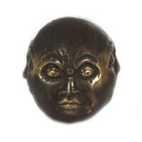 Figur Buddha 4 Gesichter 4,5 cm Handarbeit Messing Feng Shui