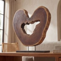 Dekostatue massives Teakholz Unikat Handarbeit Java