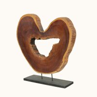 Dekostatue massives Teakholz Unikat Handarbeit Java