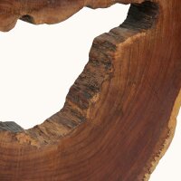 Dekostatue massives Teakholz Unikat Handarbeit Java