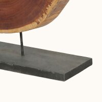 Dekostatue massives Teakholz Unikat Handarbeit Java