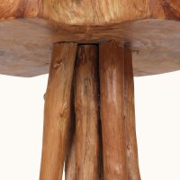 Dekostatue massives Teakholz Unikat Handarbeit Java