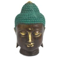 Statue Buddha Messing massiv Handarbeit 15 cm hoch
