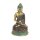 Statue Sitzender Buddha Bhumiparsa Mudra Messing 10 cm