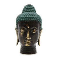 Statue Deko Buddha Kopf 8 cm Messing massiv Feng Shui