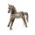 Dekofigur Pferd Albesia Holz H: 24 cm Handarbeit in Antik
