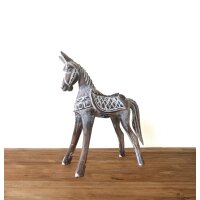 Figur Pferd ca. 32 cm hoch aus Albesia holz Handarbeit