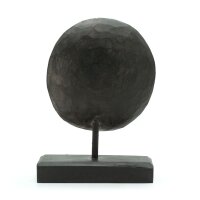 Stammesmaske Indonesien Timor Schwarz 27 cm Deko Albesia Holz